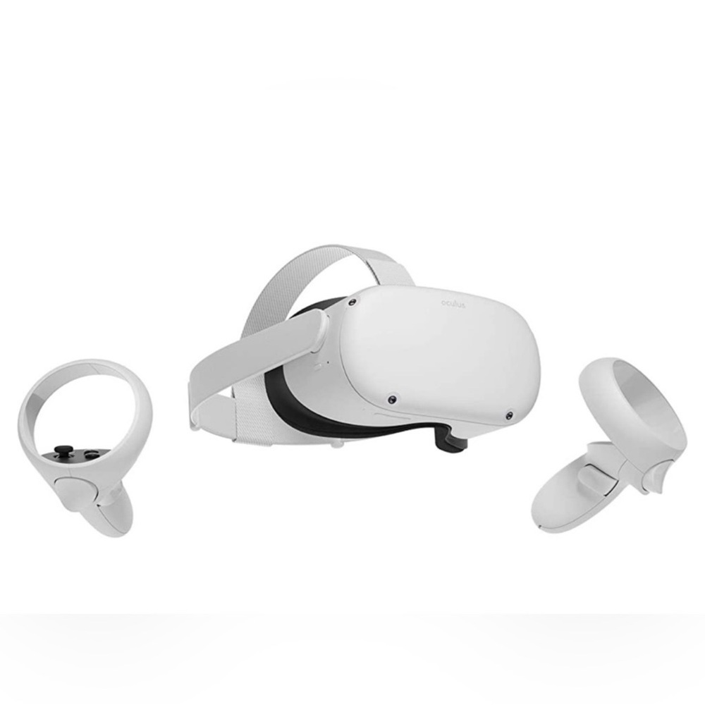 Oculus VR Headset with White Controllers